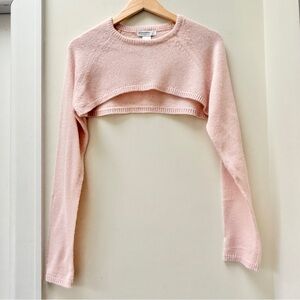Stradivarius Pale Pink Knit Crop Sweater